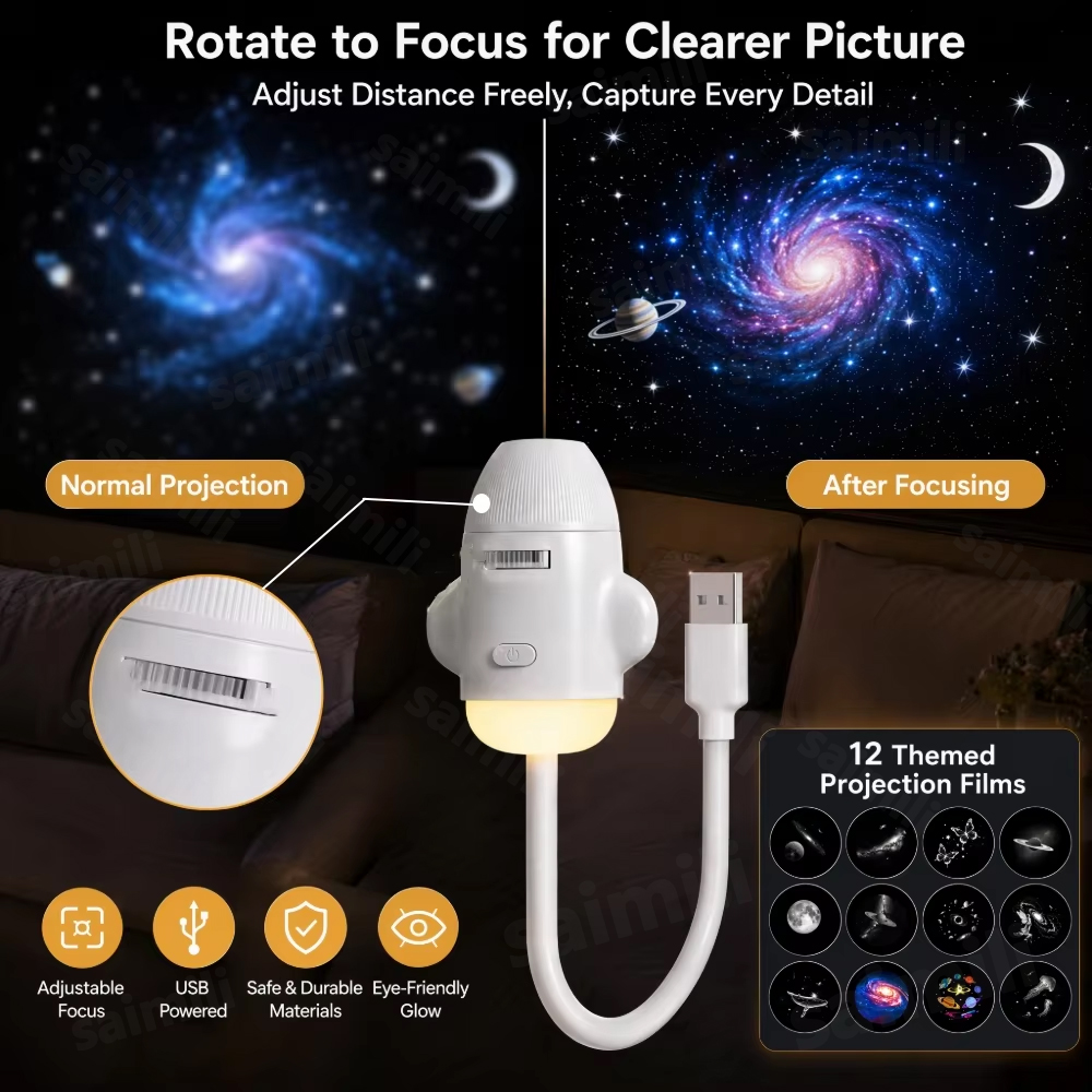 휴대용 USB 갤럭시 오로라 프로젝터 야간 조명 유연한 - Planetarium Projector Home 리뷰 및 가격