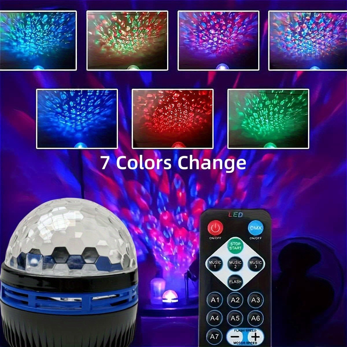 7가지 모드 RGB 별빛 하늘 은하 바다 물결 프로젝터 - Planetarium Projector Home 리뷰 및 가격